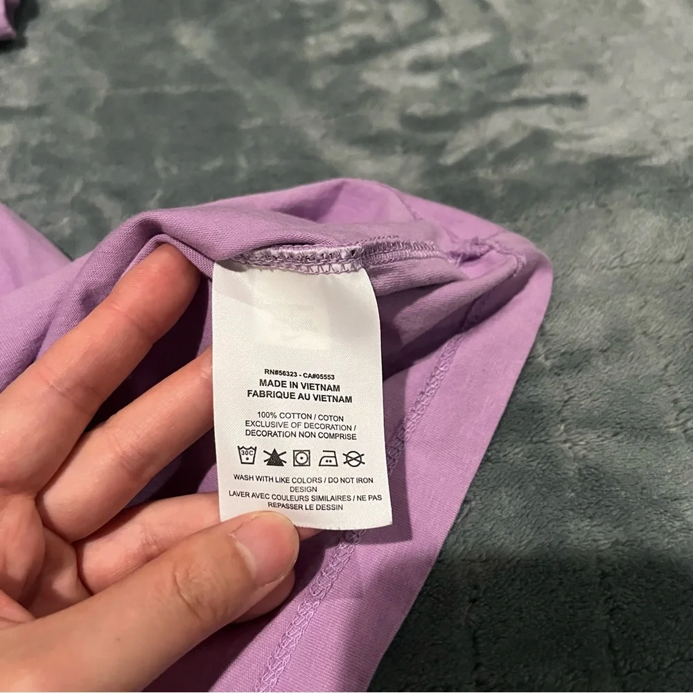 Nike Lavender Tee with‎ Blue and Pink Accents